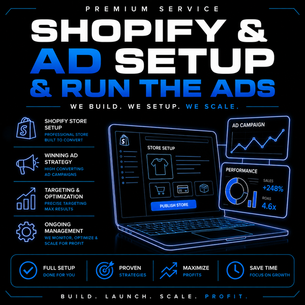 EZZSUPPLYSELLS SHOPIFY STORE+AD SETUP